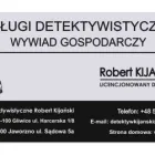 Przedsiębiorstwo 1 wizerunek BIURO DETEKTYWISTYCZNE ROBERT KIJAŃSKI Wideofilmowanie w Gliwice SL