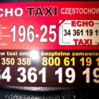 Przedsiębiorstwo 1 wizerunek ECHO TAXI.CZESTOCHOWA TOWARZYSTWO KIEROWCÓW TAKSÓWEK Taxi w Częstochowa SL