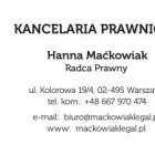 Przedsiębiorstwo 1 wizerunek KANCELARIA PRAWNICZA HANNA MAĆKOWIAK RADCA PRAWNY Radcy Prawni w Warszawa MZ