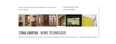 Przedsiębiorstwo 2 wizerunek STARA FABRYKA OKNA DRZWI ROLETY Żaluzje, Rolety, Markizy, Moskitiery w Łódź LD