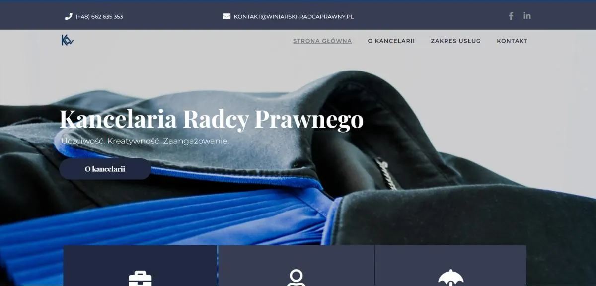 Przedsiębiorstwo 1 wizerunek KANCELARIA RADCY PRAWNEGO KRZYSZTOF ADAM WINIARSKI