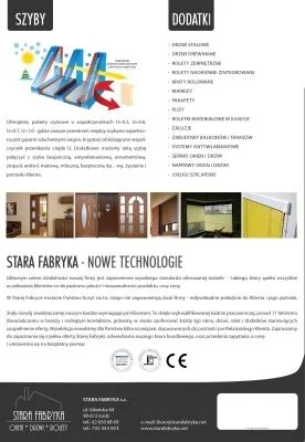 Przedsiębiorstwo 2 wizerunek STARA FABRYKA OKNA DRZWI ROLETY