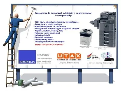 Przedsiębiorstwo 1 wizerunek PU KONTI-SERWIS KSEROKOPIAREK UTAX, RICOH, MITA, KYOCERA WARSZAWA.DZIERŻAWA URZĄDZEŃ, MATERIAŁY