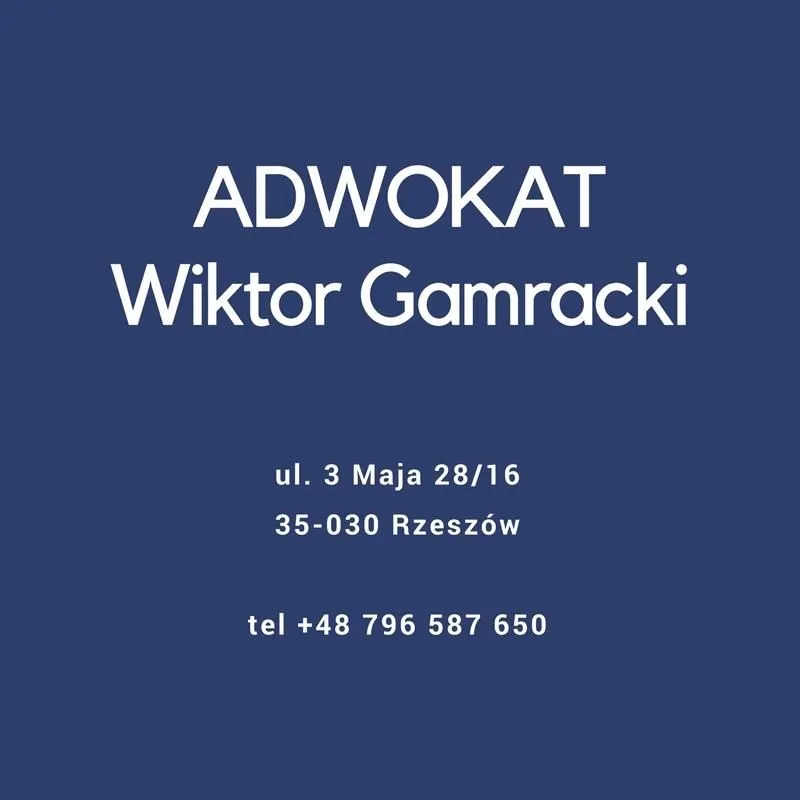 Przedsiębiorstwo 7 wizerunek KANCELARIA ADWOKACKA ADWOKAT WIKTOR GAMRACKI