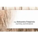 ALEKSANDRA PODGÓRSKA GABINET PSYCHOTERAPII I PSYCHOEDUKACJI Psychoterapia w Kraków MA