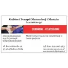 GABINET TERAPII MANUALNEJ I MASAŻU LECZNICZEGO ZIEMIAŃSKI - FIZJOTERAPIA